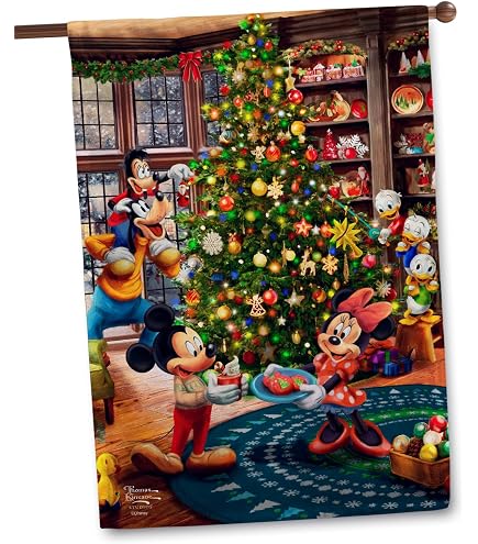 Amazon.com : Flagology, Thomas Kinkade Disney Mickey Mouse and